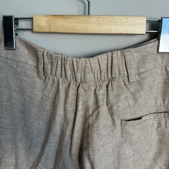 Old Navy Women's Linen Blend Beige/Tan Walking High-Rise Shorts Size XXL Beach - Picture 5 of 14